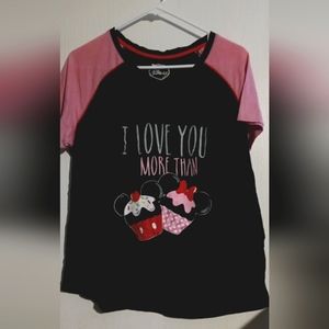 2 piece minnie anr mickey mouse cupcake lounge set